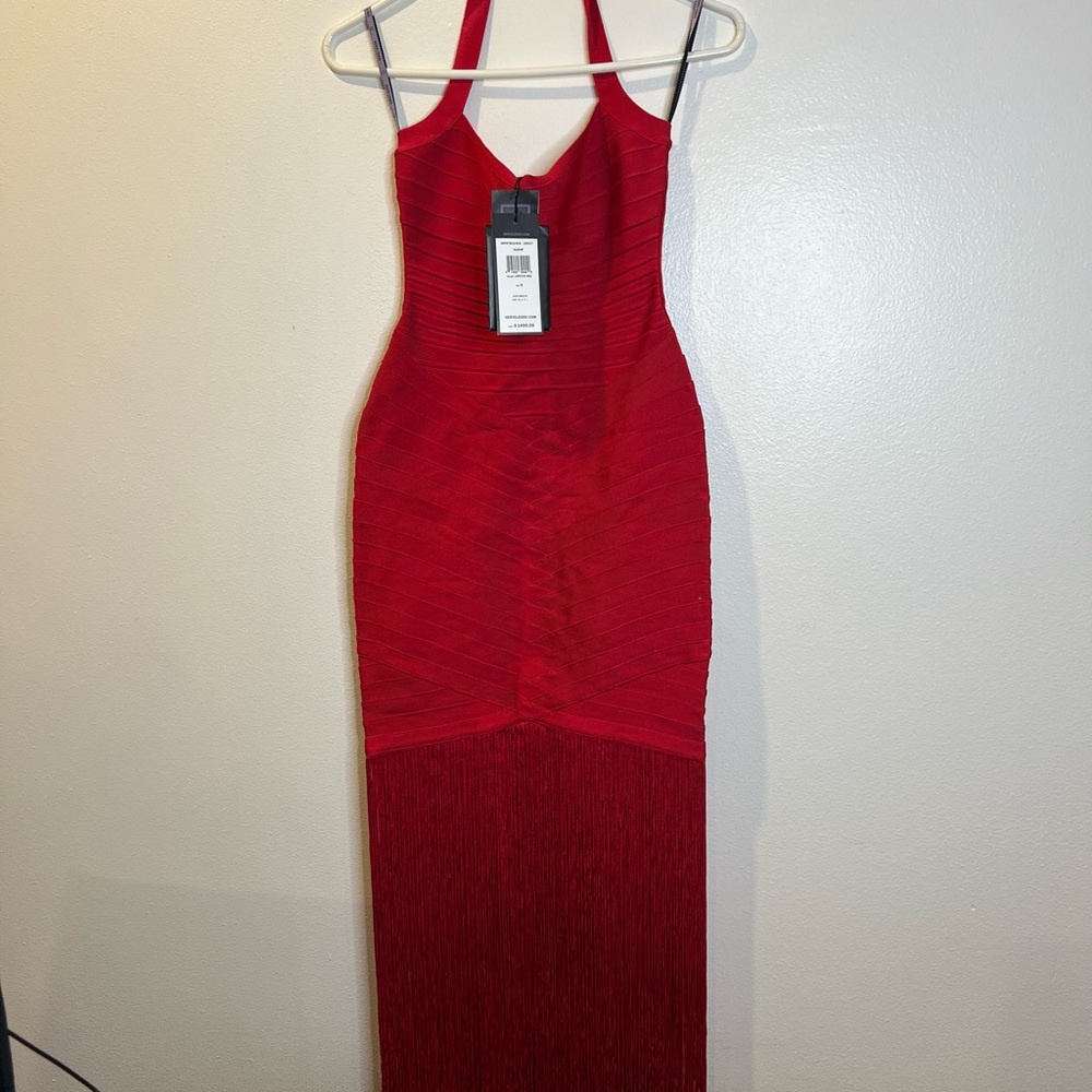 Herve Leger Red bandage dress new with tags never worn